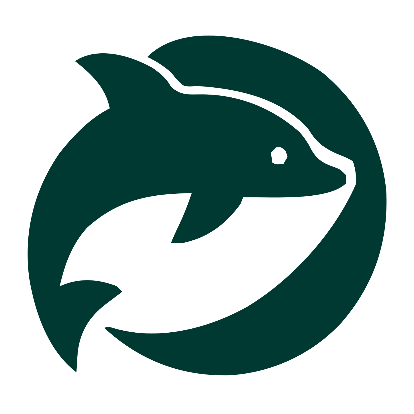 Dolphin Circle Logo #003932