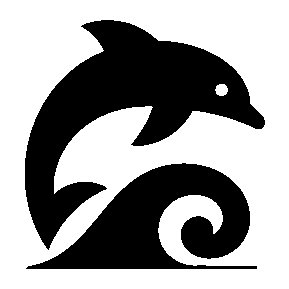 Bold Dolphin Wave Logo