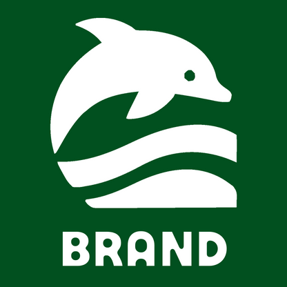 Bold Dolphin Wave Logo preview