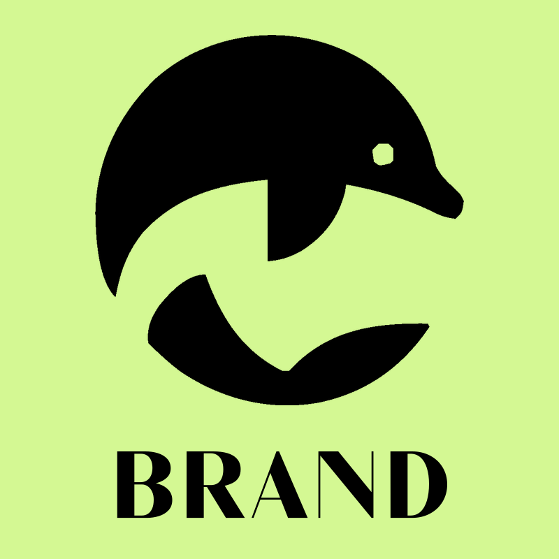 Bold Dolphin Circle Logo preview