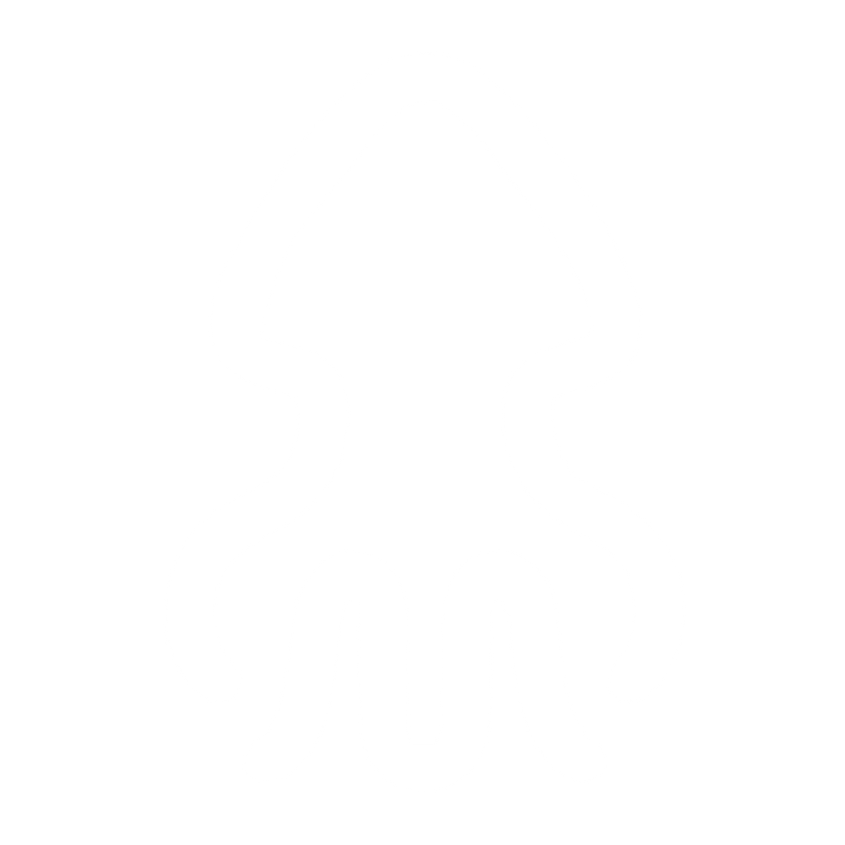 Monoline Squid Logo #ffffff