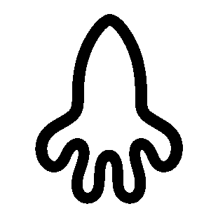 Monoline Squid Logo