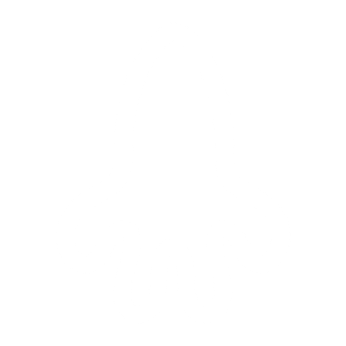 Monoline Squid Logo #ffffff