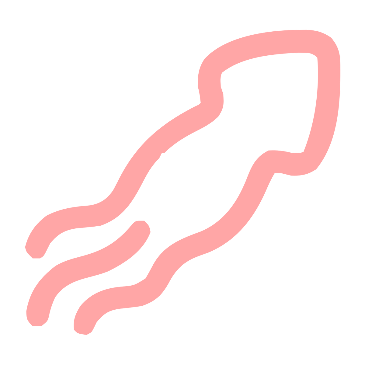 Monoline Squid Logo #ffa6a6