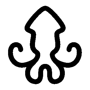 Monoline Squid Logo