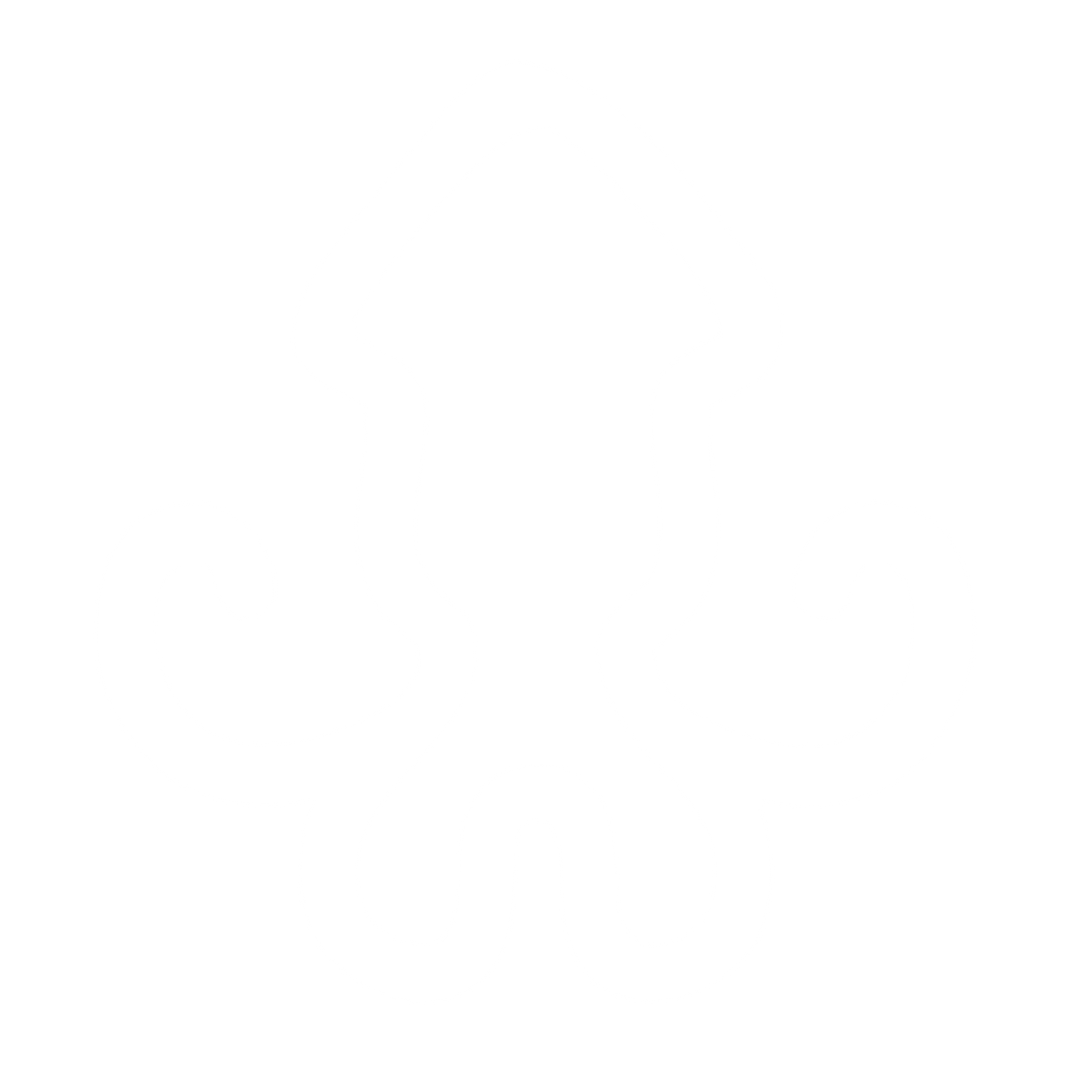Monoline Squid Logo #ffffff