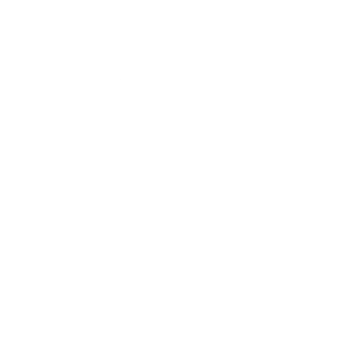 Monoline Squid Logo #ffffff