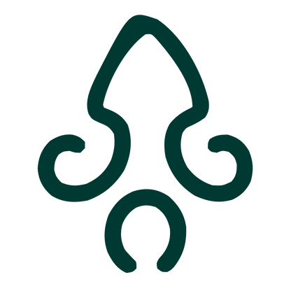 Monoline Squid Logo #003932