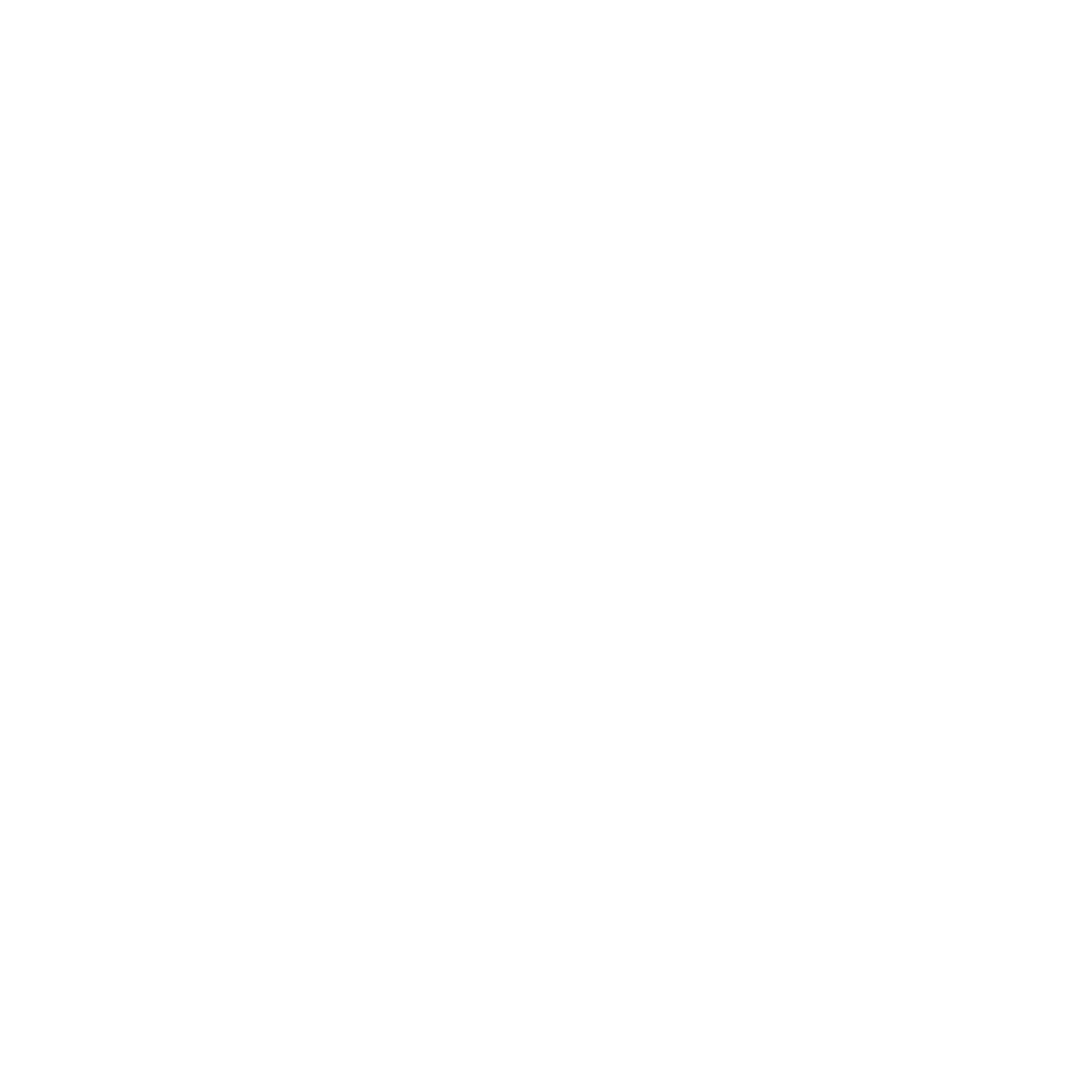 Monoline Squid Logo #ffffff