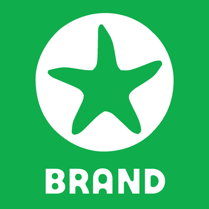 Starfish Circle Negative Space Logo preview
