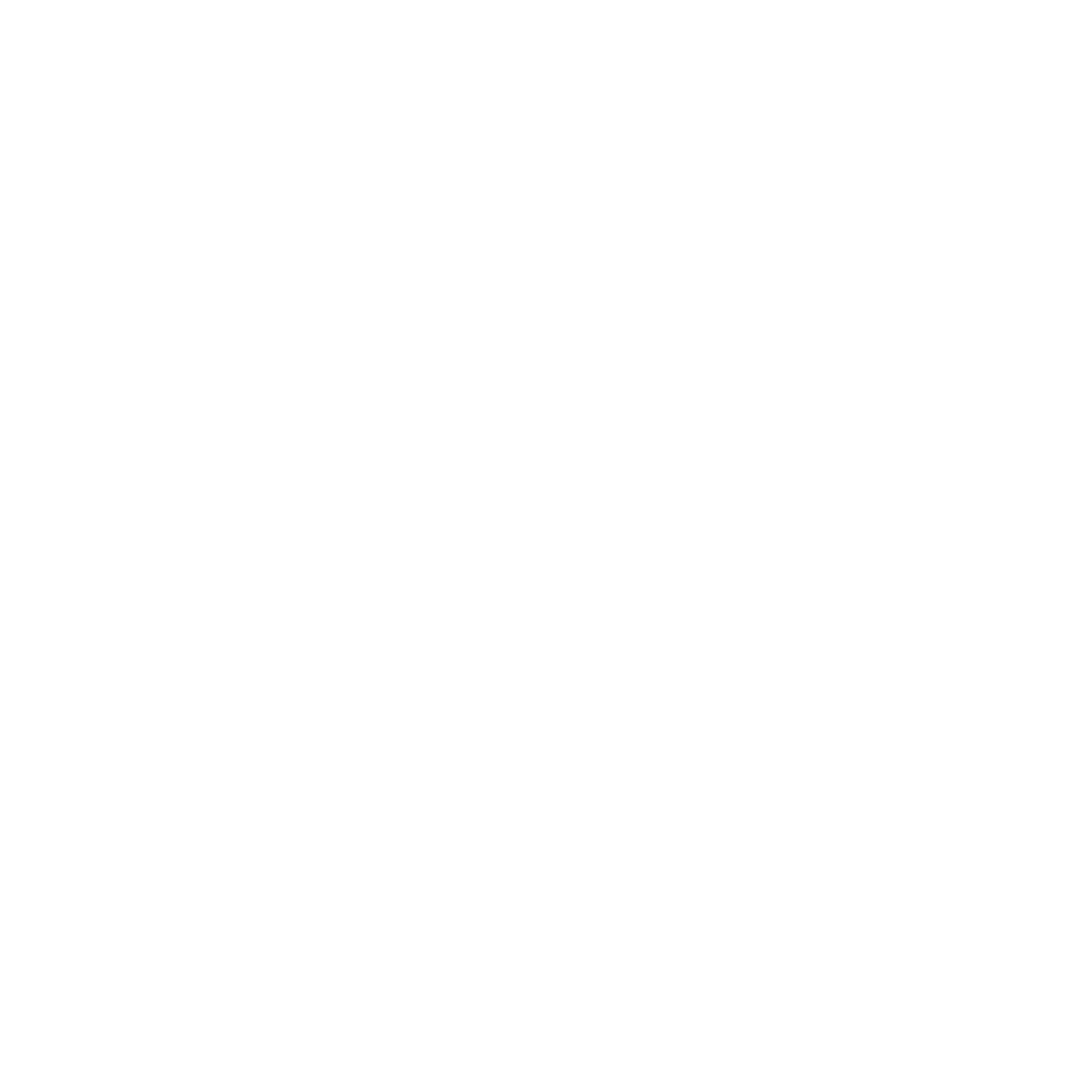 Starfish Circle Negative Space Logo #ffffff