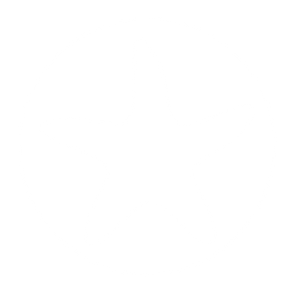 Starfish Circle Negative Space Logo #ffffff