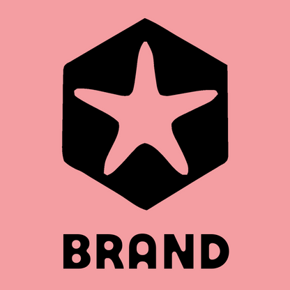 Starfish Hexagon Negative Space Logo preview