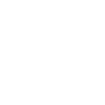 Starfish Hexagon Negative Space Logo #ffffff