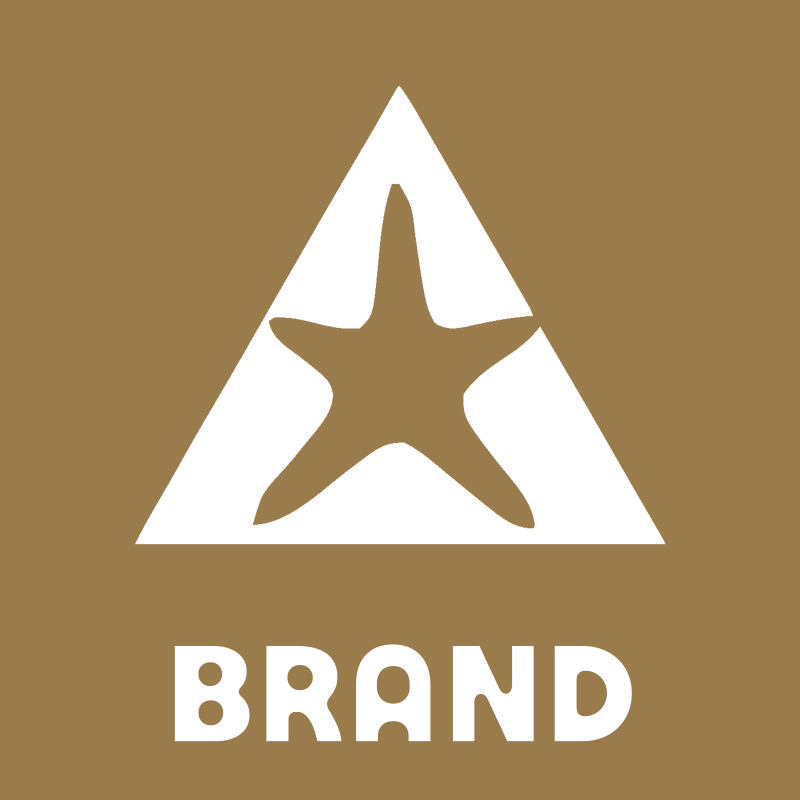 Starfish Triangle Negative Space Logo preview