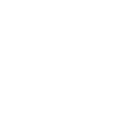 Starfish Triangle Negative Space Logo #ffffff