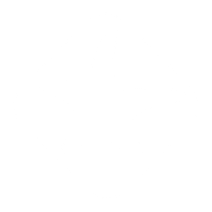 Starfish Negative Space Logo #ffffff