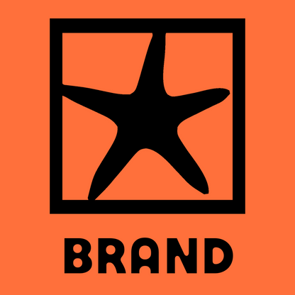 Negative Space Starfish Logo preview