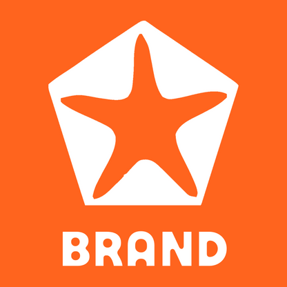 Starfish Pentagon Negative Space Logo preview