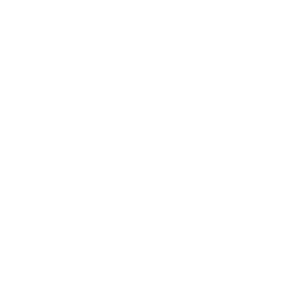 Starfish Pentagon Negative Space Logo #ffffff