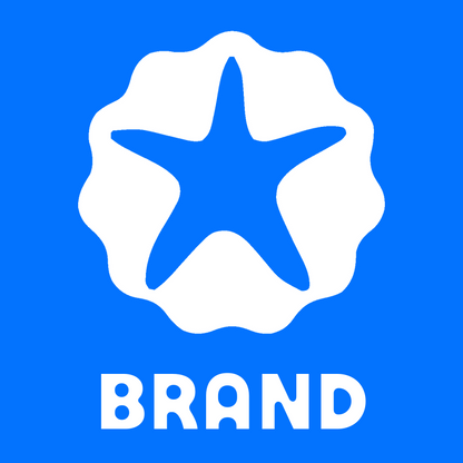 Starfish Badge Negative Space Logo preview