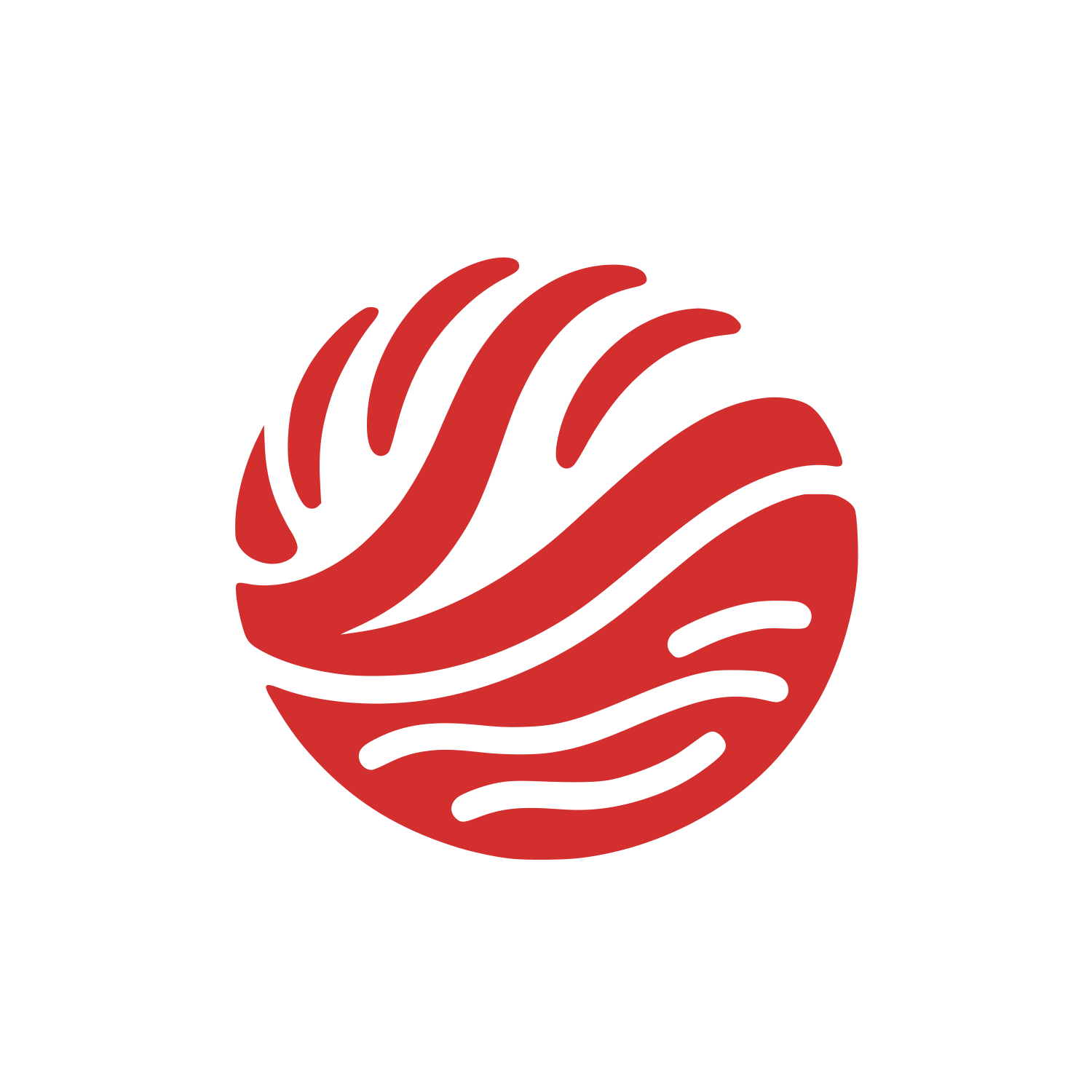 Spherical Logo #D32F2F