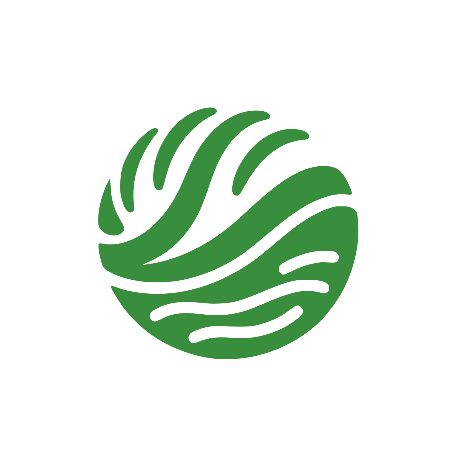 Spherical Logo #388E3C