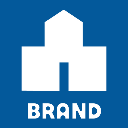 Brutalist House Building Logo preview