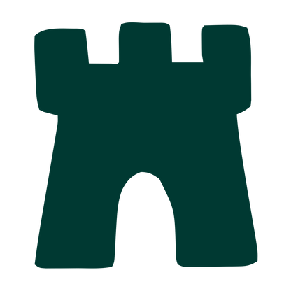 Hand-Drawn Castle Logo #003932