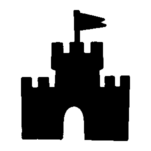 Castle with Flag Logo