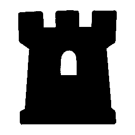 Castle Tower Silhouette Logo