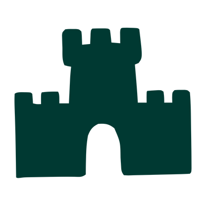 Hand-Drawn Castle Logo #003932