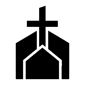 Church Building Cross Logo