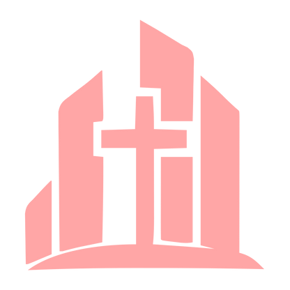 Church Cross Building Logo #ffa6a6