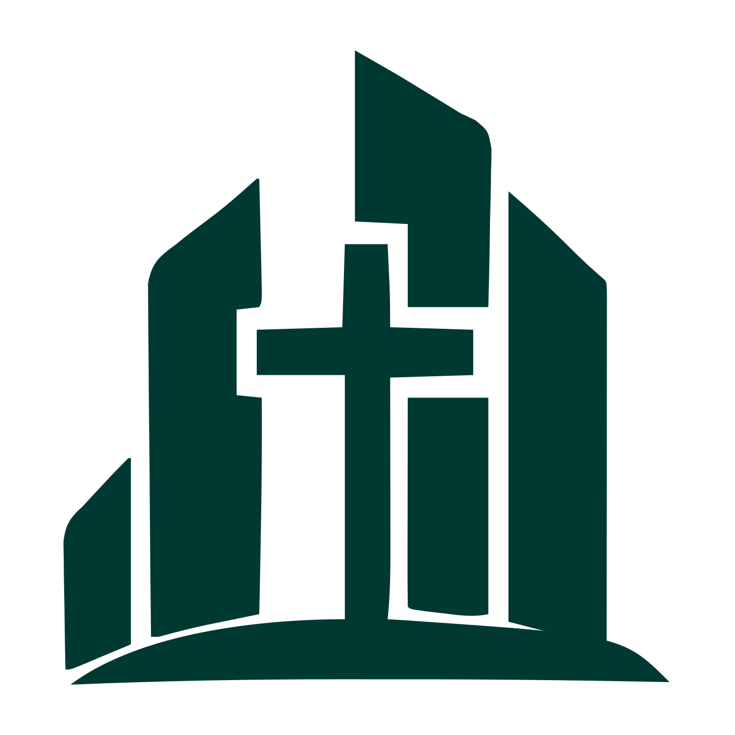 Church Cross Building Logo #003932