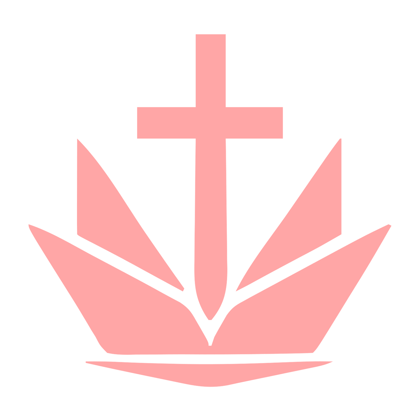 Cross Crown Church Logo #ffa6a6