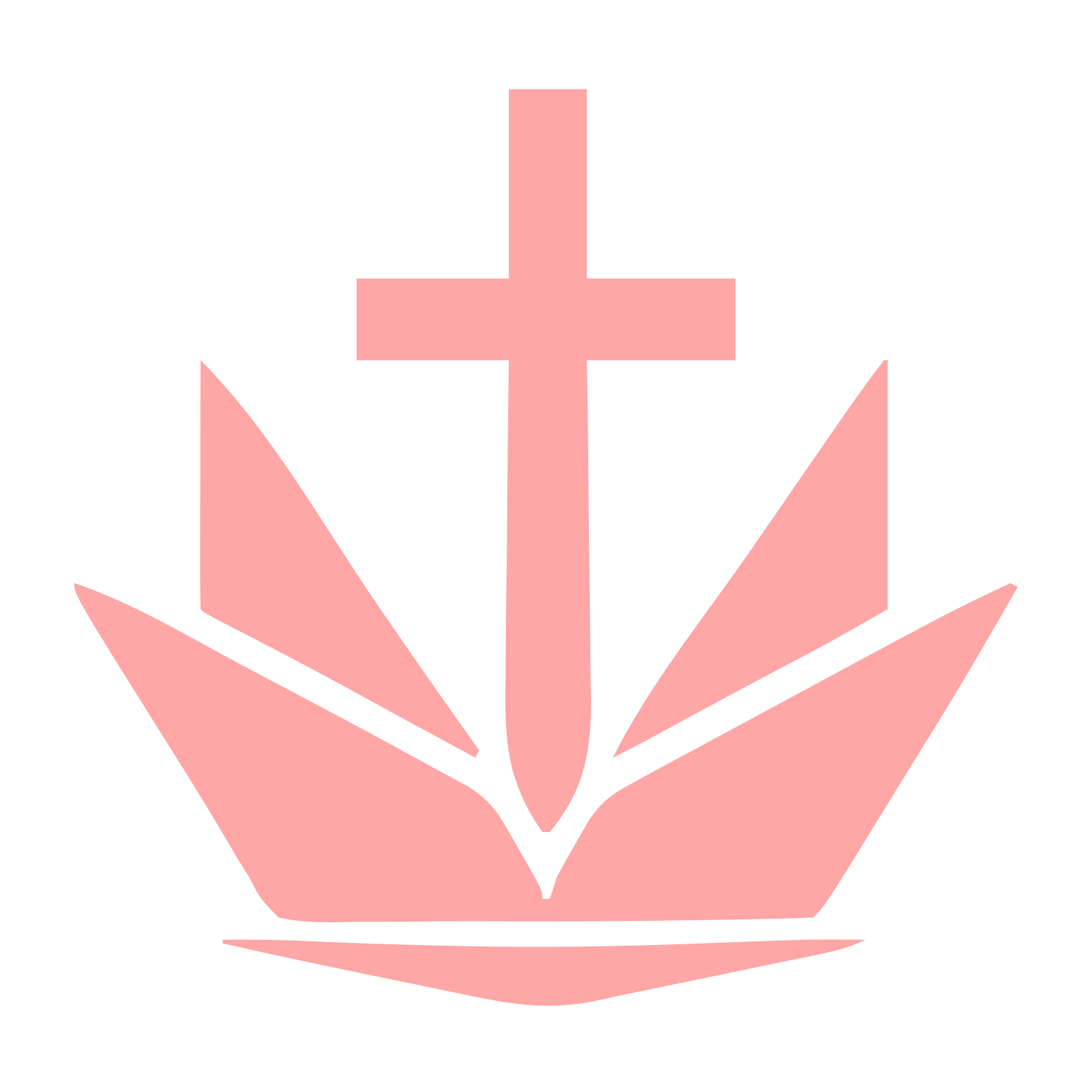 Cross Crown Church Logo #ffa6a6