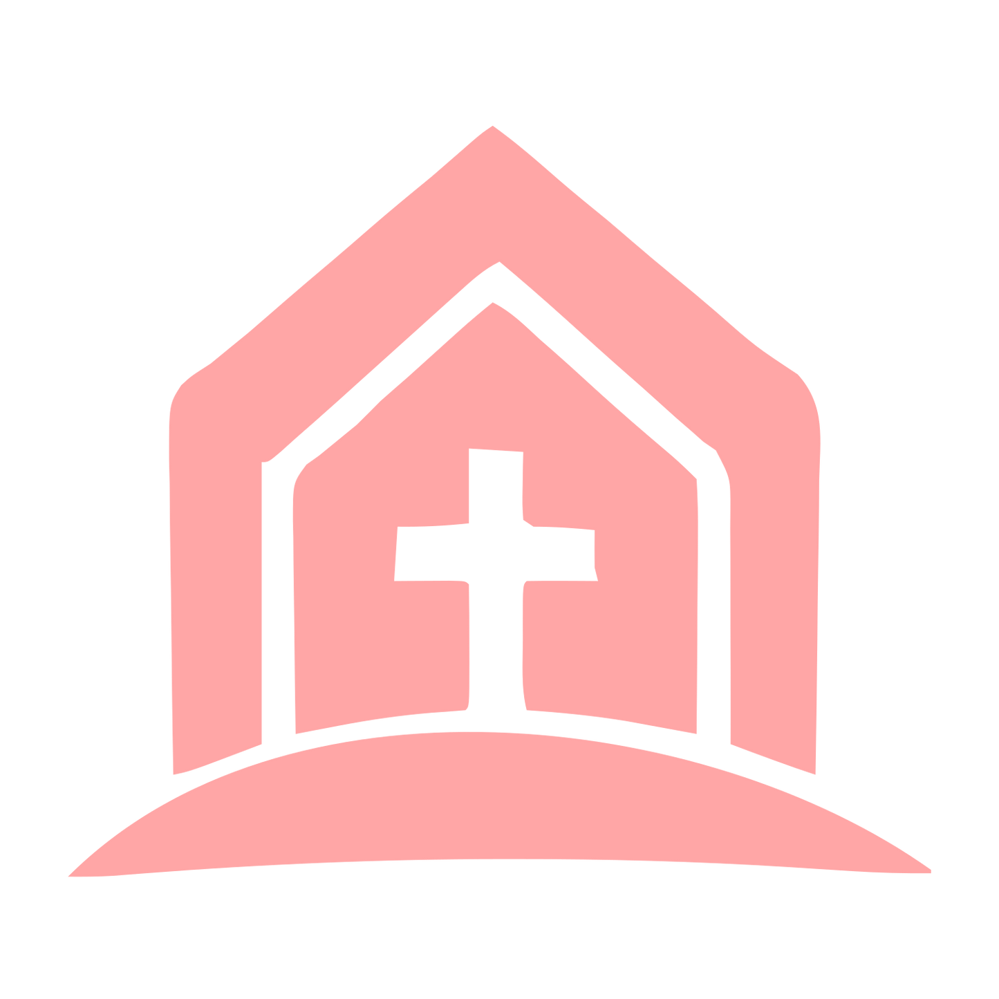 Church Cross House Logo #ffa6a6