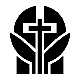 Cross Circle Leaves Logo