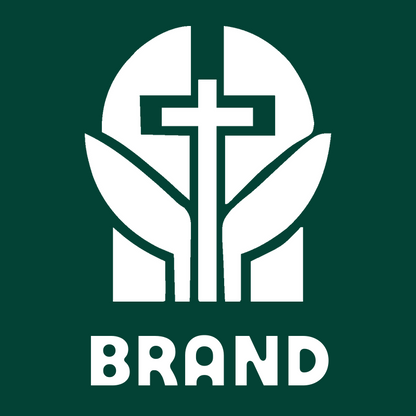 Cross Circle Leaves Logo preview