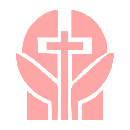 Cross Circle Leaves Logo #ffa6a6