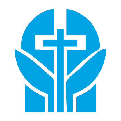 Cross Circle Leaves Logo #00a3e4