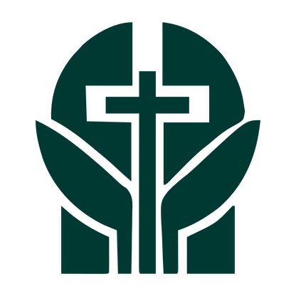 Cross Circle Leaves Logo #003932