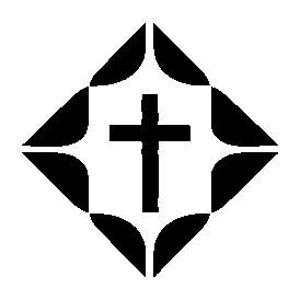 Cross Diamond Layered Church Logo