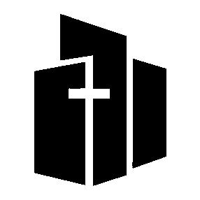 Church Building Cross Logo