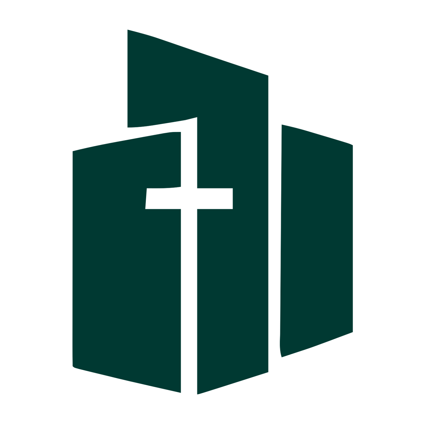 Church Building Cross Logo #003932
