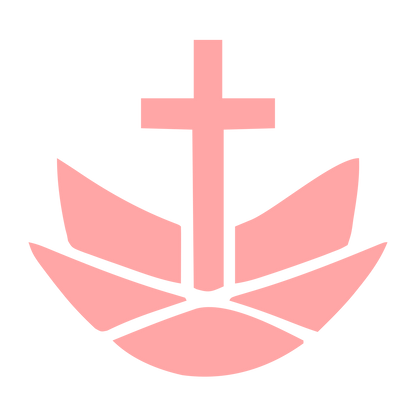 Cross and Wings Church Logo #ffa6a6