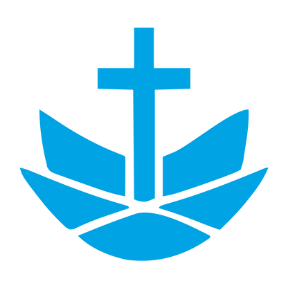 Cross and Wings Church Logo #00a3e4