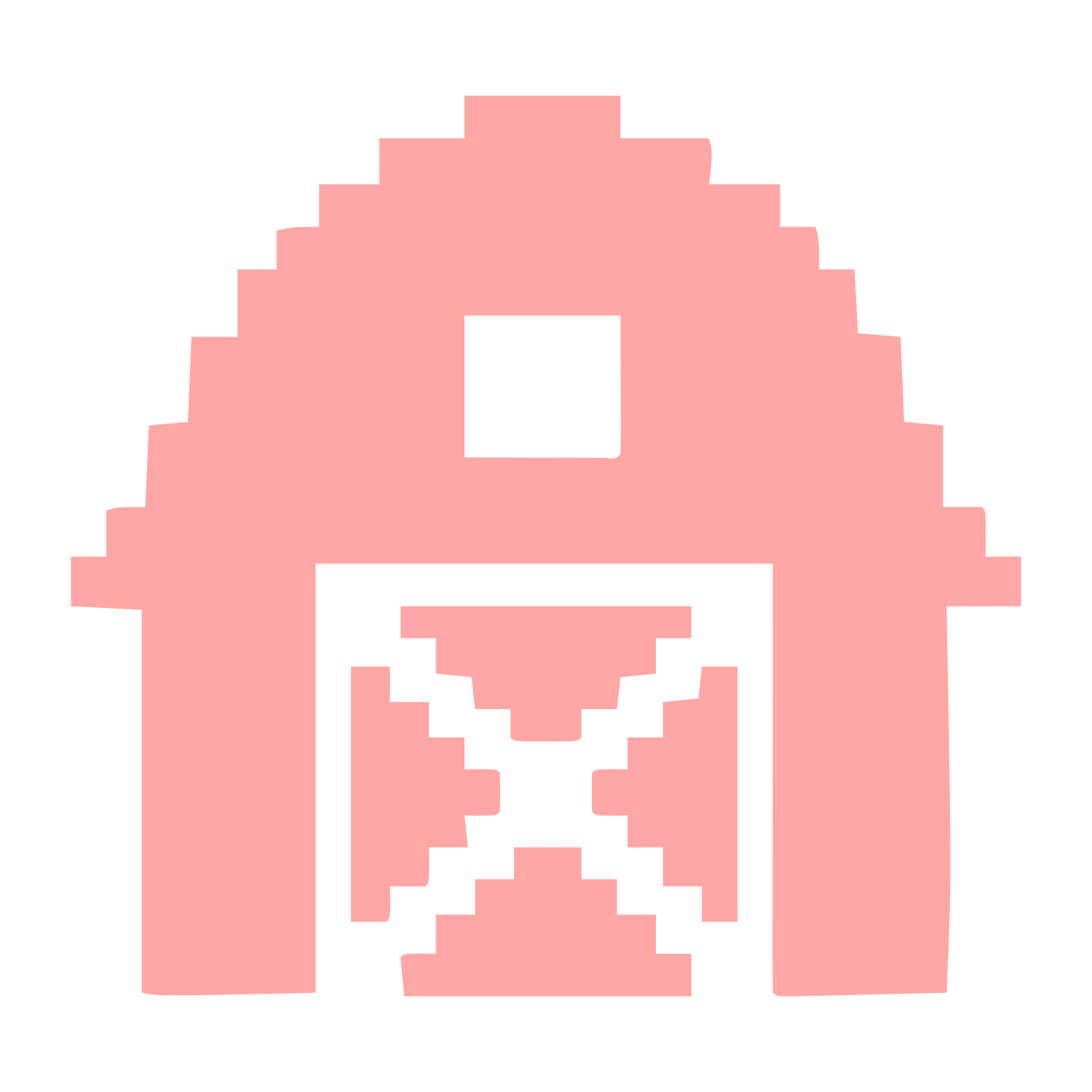 Pixel Barn Logo #ffa6a6