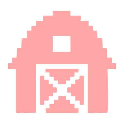 Pixel Barn Logo #ffa6a6